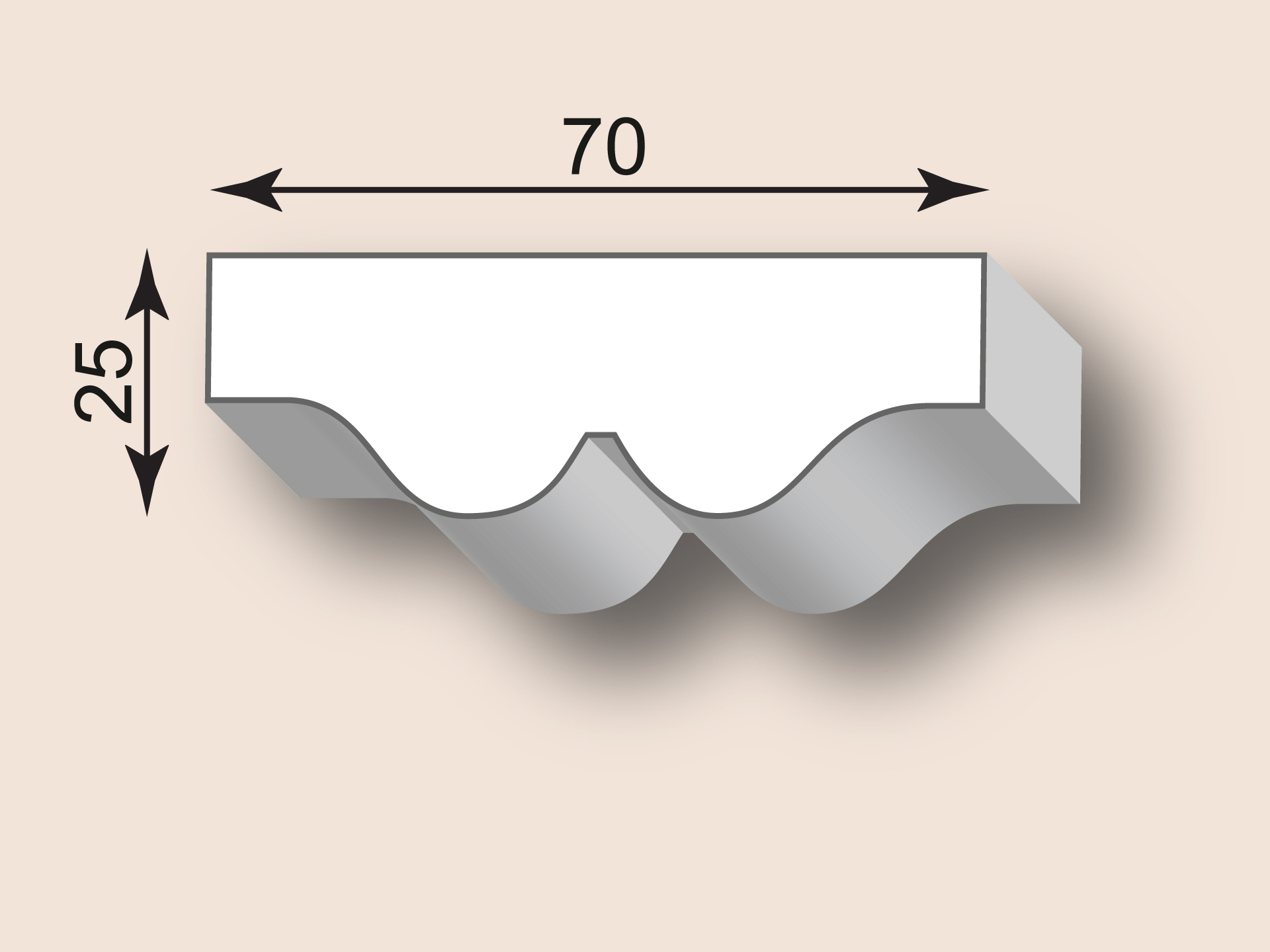Stuckleiste SL70-22