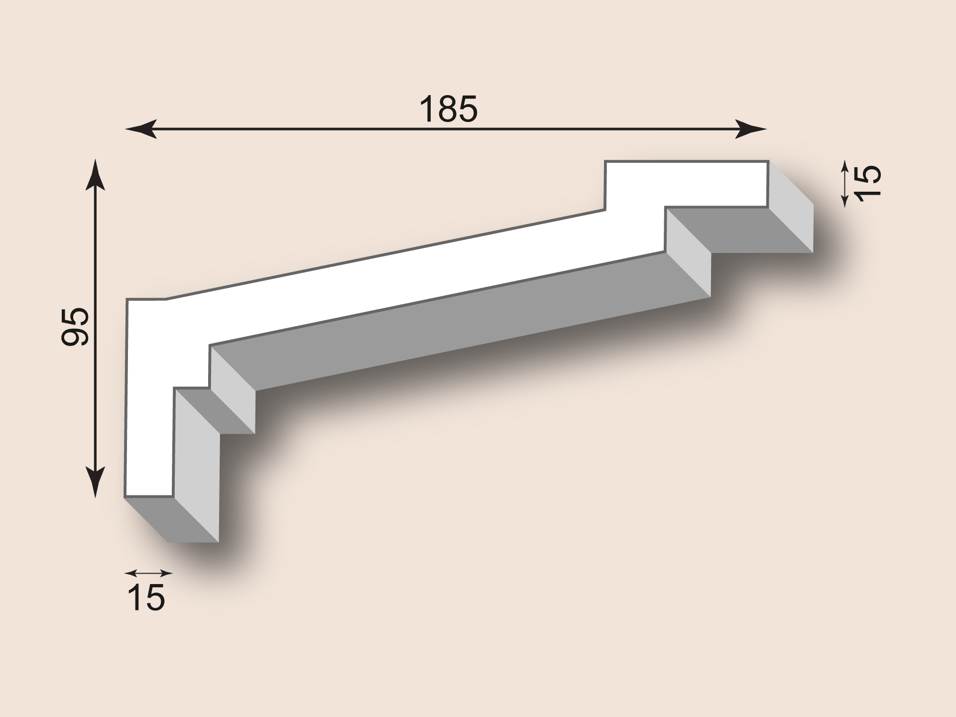 Stuckgesims SG185-02