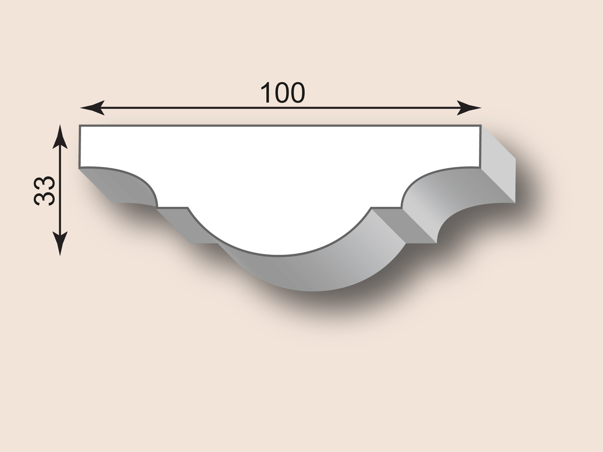 Stuckleiste SL100-01