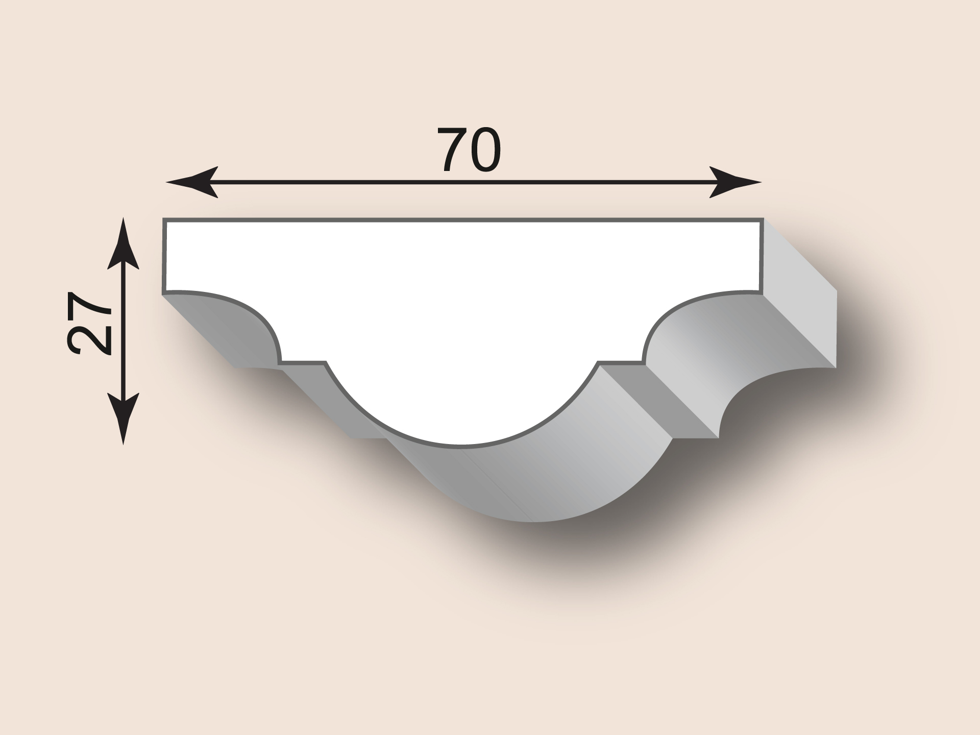 Stuckleiste SL70-01