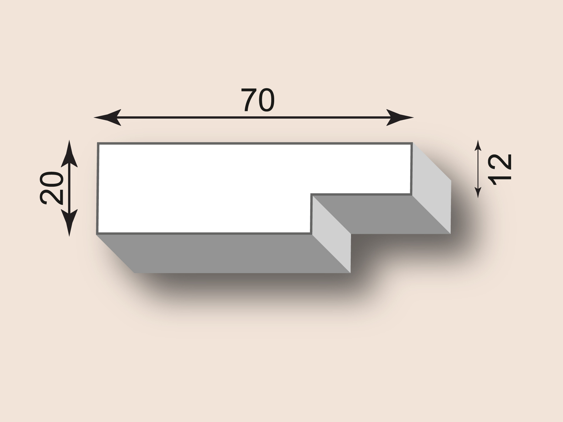 Stuckleiste SL70-12