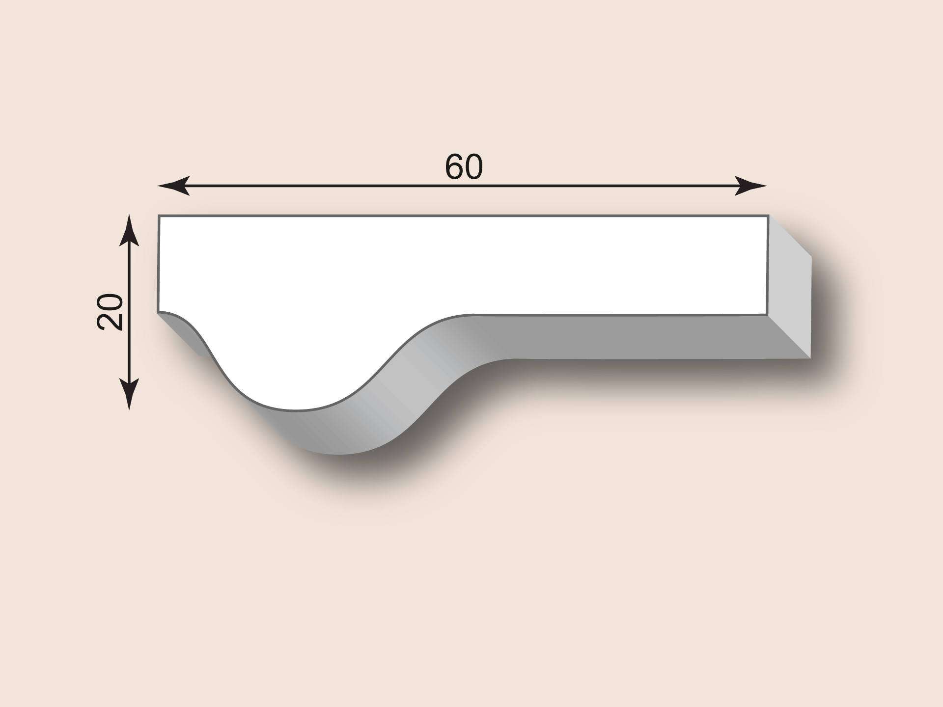 Stuckleiste SL60-01
