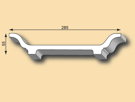 Stuckleiste Gips - Kabelverkleidung SL285-01