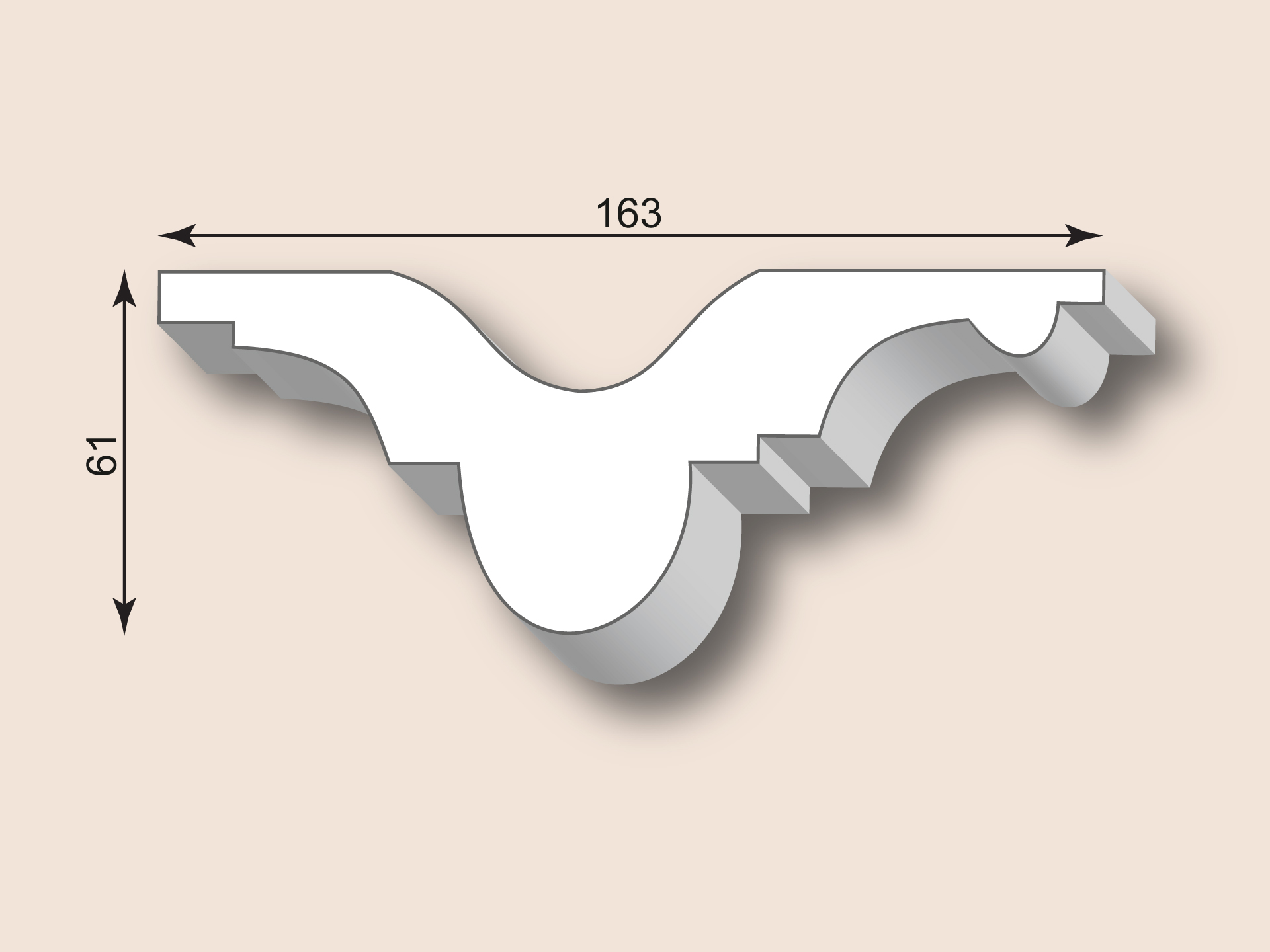 Stuckleiste SL163-01