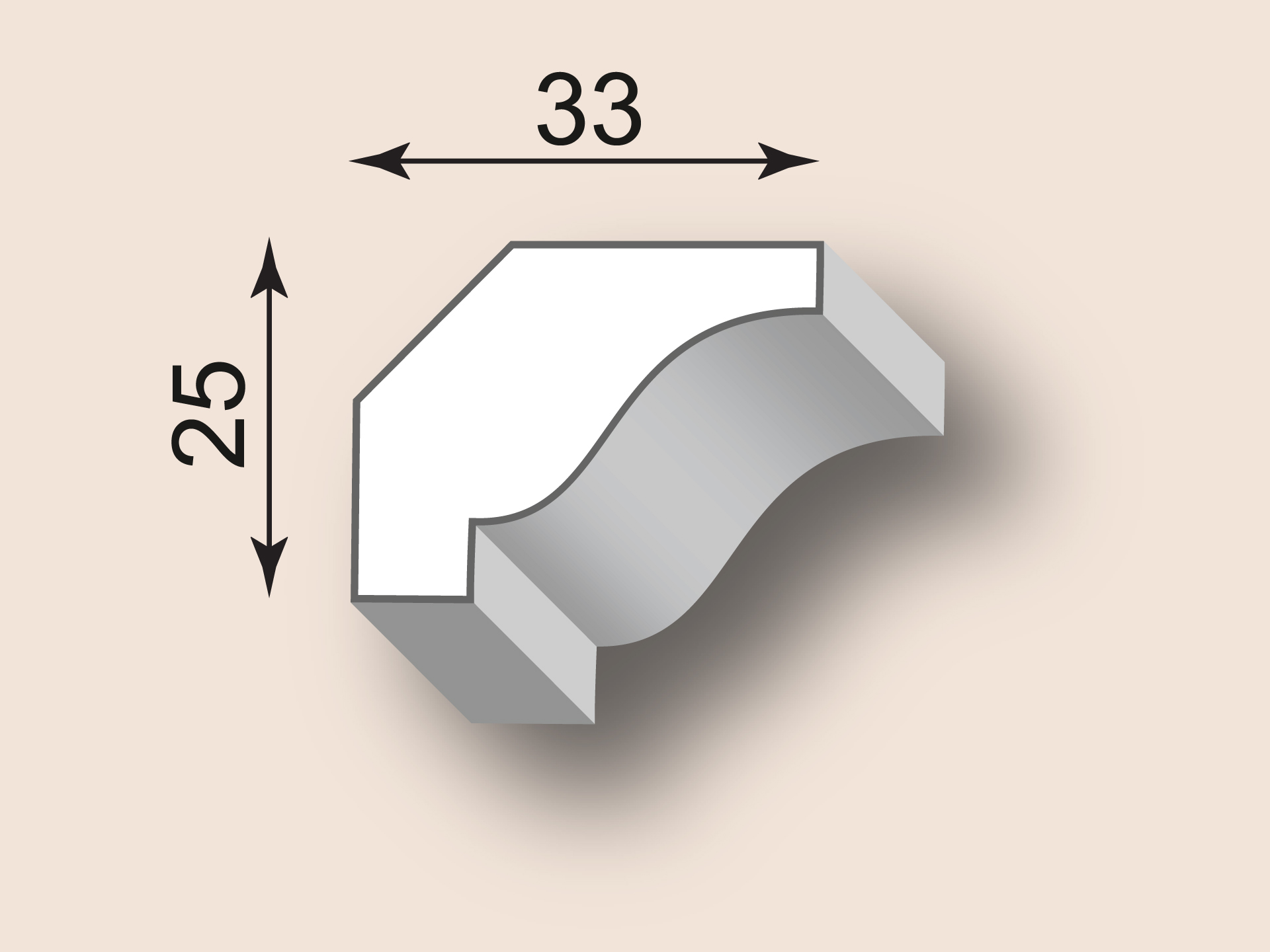 Stuckgesims SG33-01