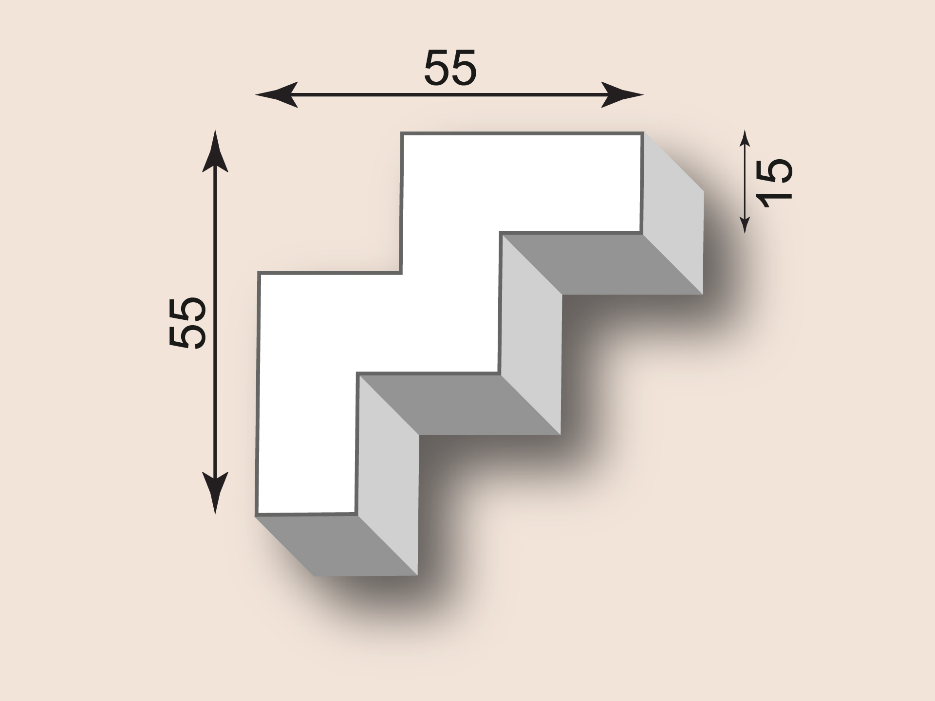 Muster Stuckgesims