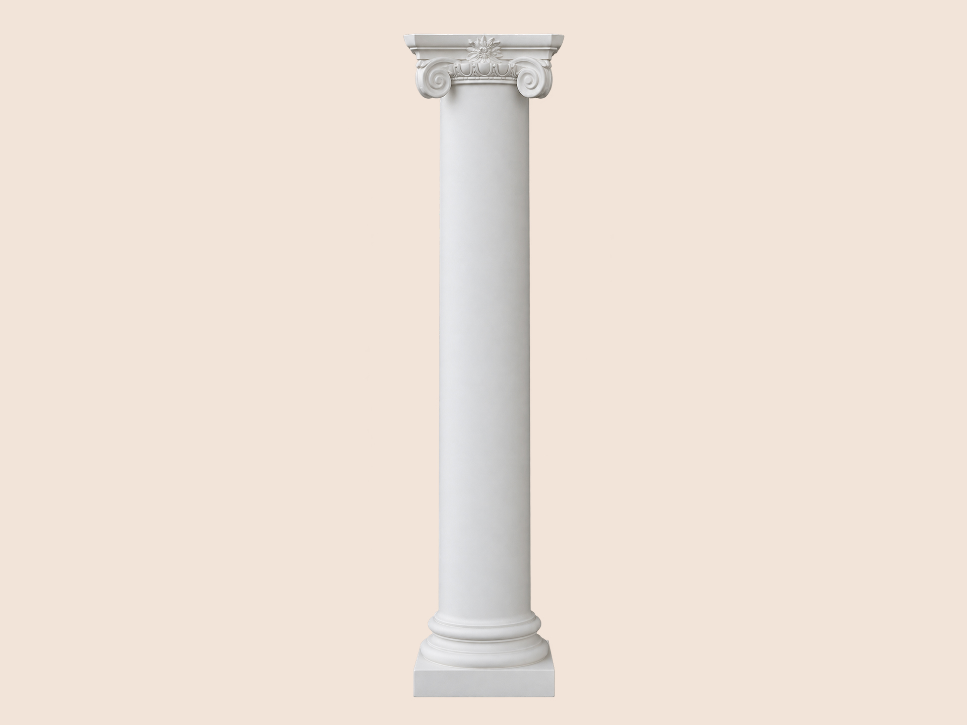 Säulenhalbschale ionisch 18er Stucksäule