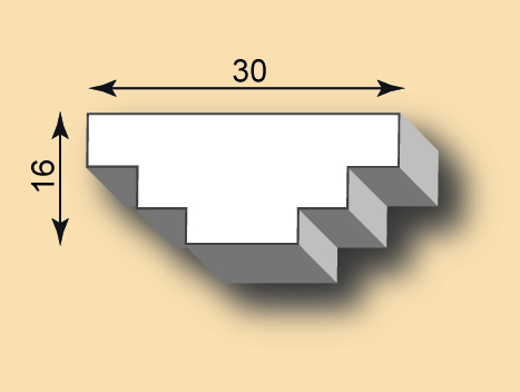Stuckleiste / Stuckprofil SL30-24
