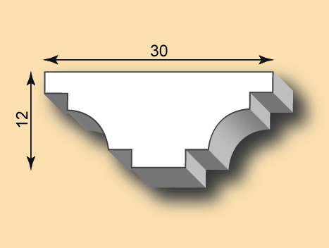 Stuckleiste / Stuckprofil SL30-17