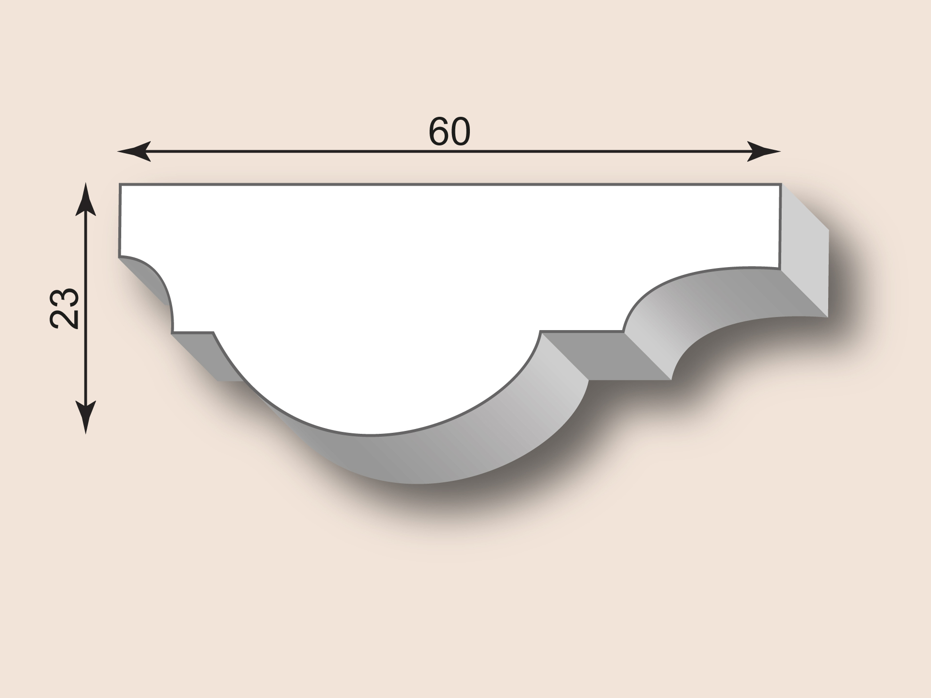 Stuckleiste SL60-14