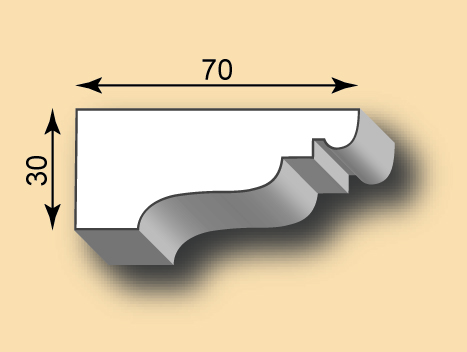 Stuckleiste / Stuckprofil SL30-33