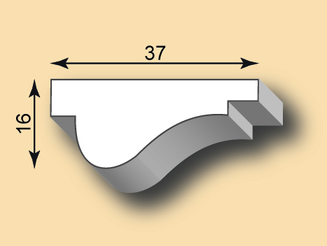 Stuckleiste / Stuckprofil SL37-01