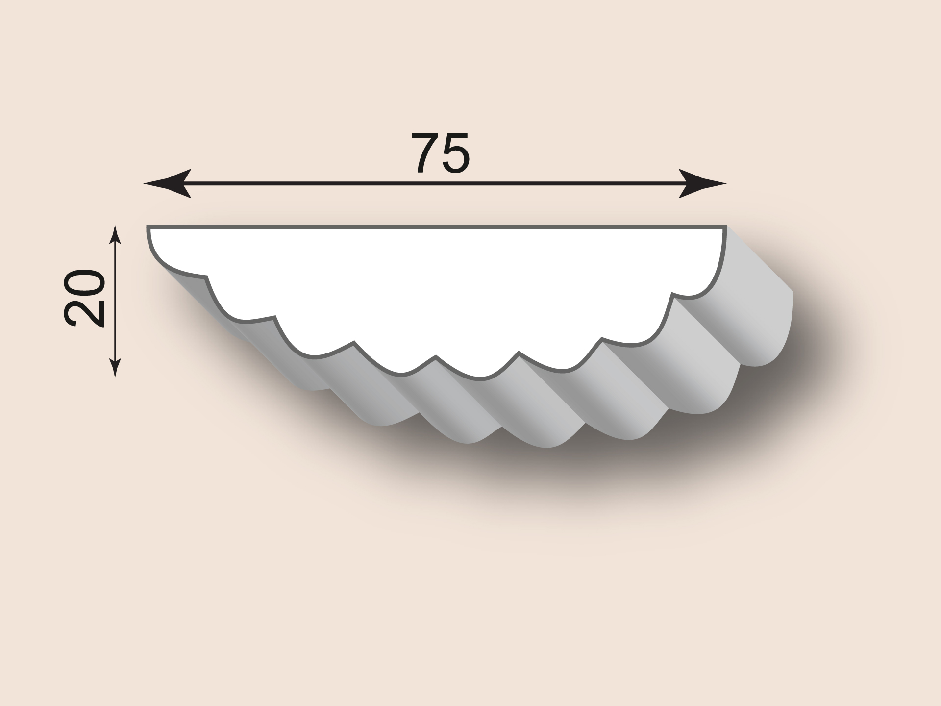Stuckleiste SL75-02
