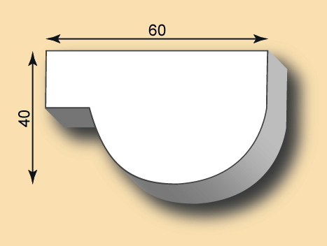 Stuckleiste / Stuckprofil SL60-12