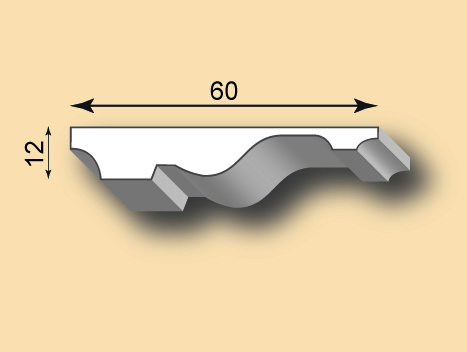 Stuckleiste / Stuckprofil SL60-21