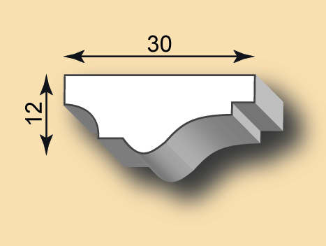 Stuckleiste / Stuckprofil SL30-01