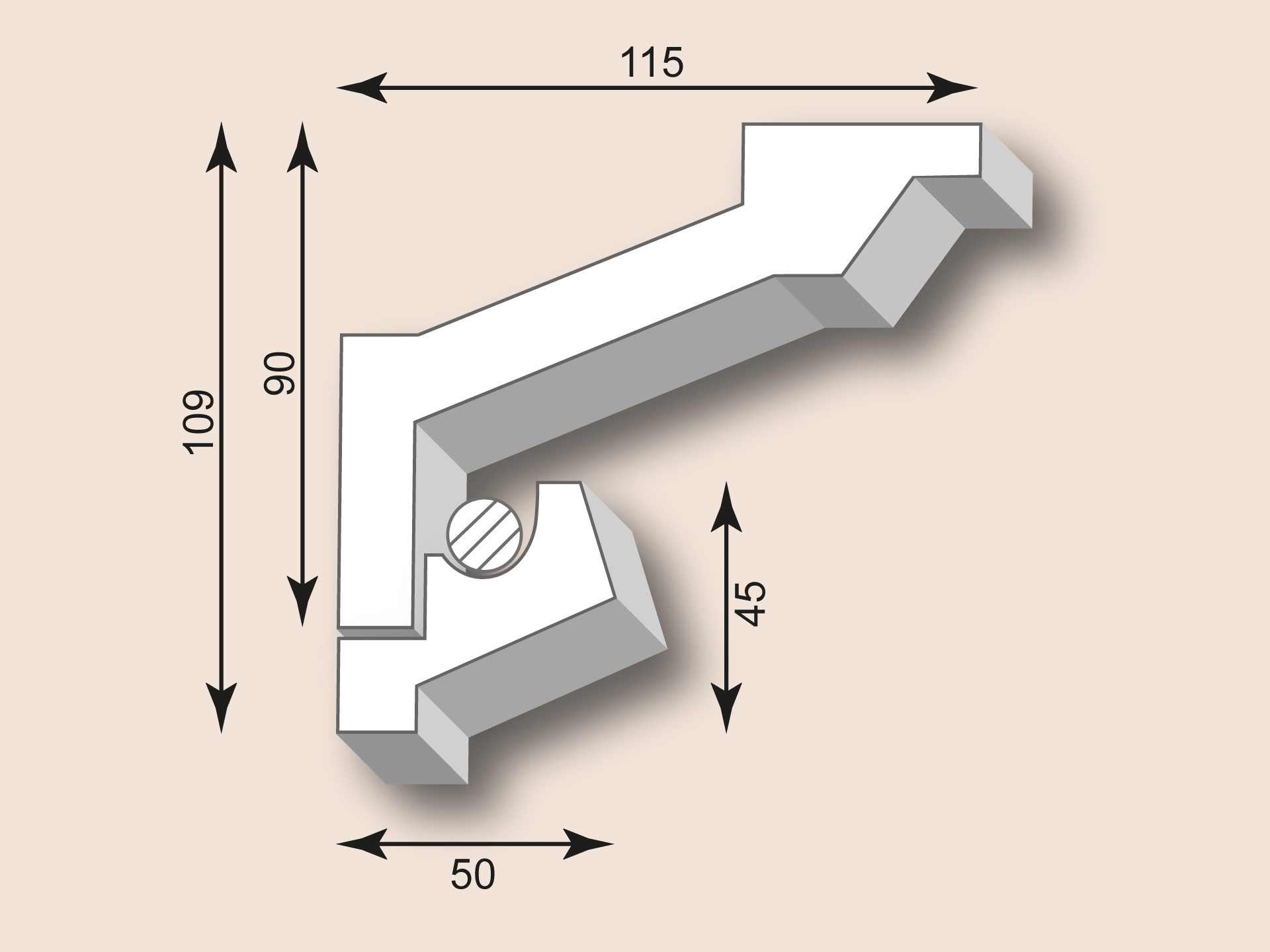 Stuckgesims SG115-06