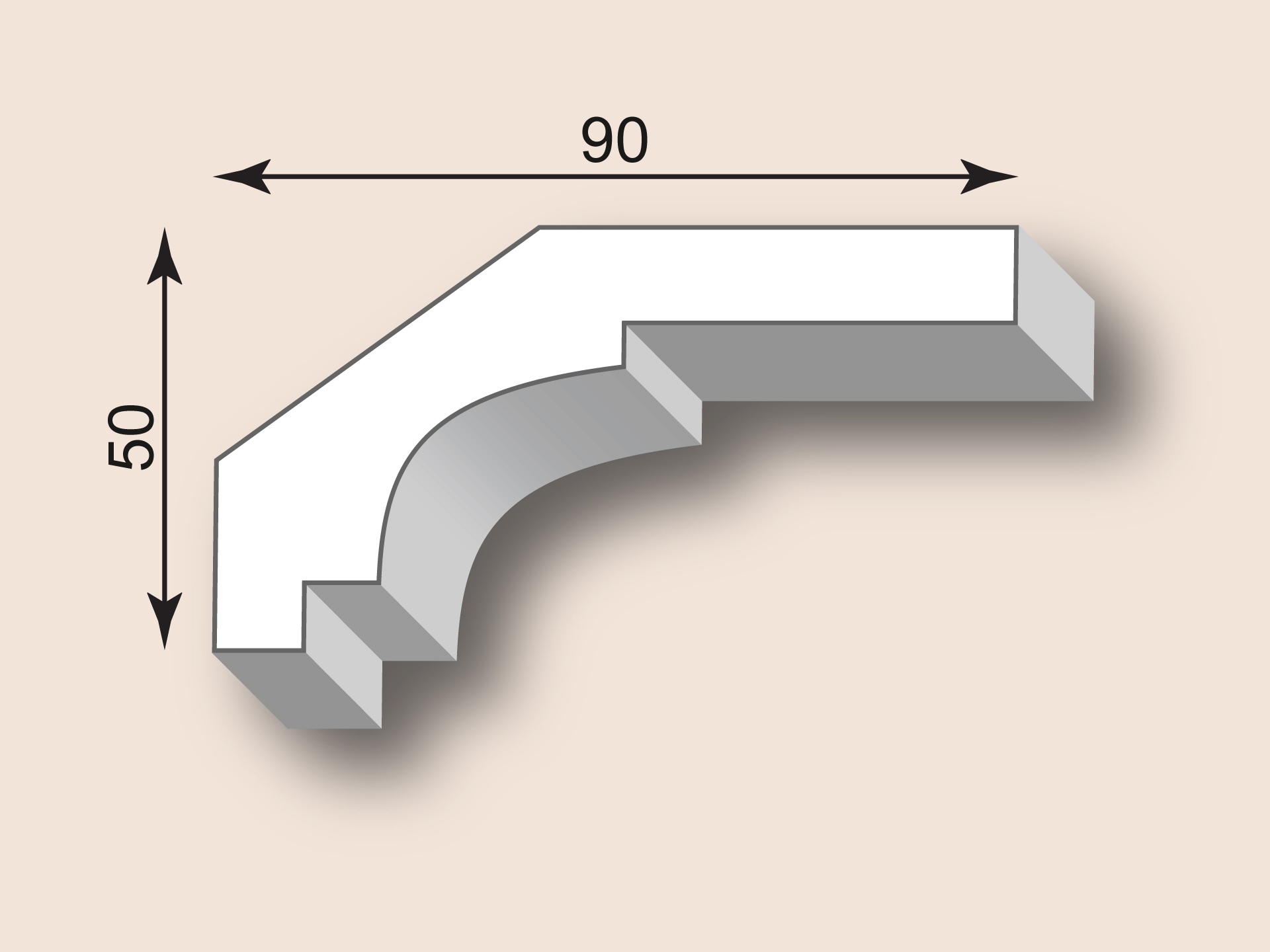 Stuckgesims SG90-05