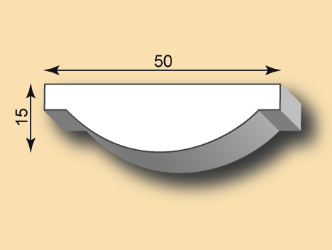 Stuckleiste / Stuckprofil SL50-06