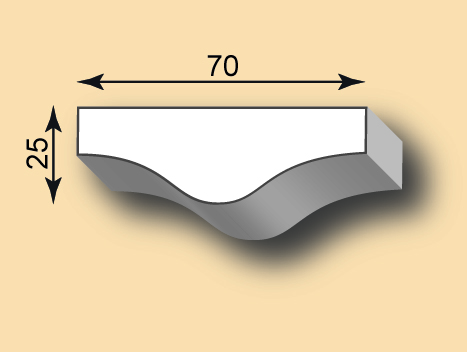 Stuckleiste / Stuckprofil SL70-27