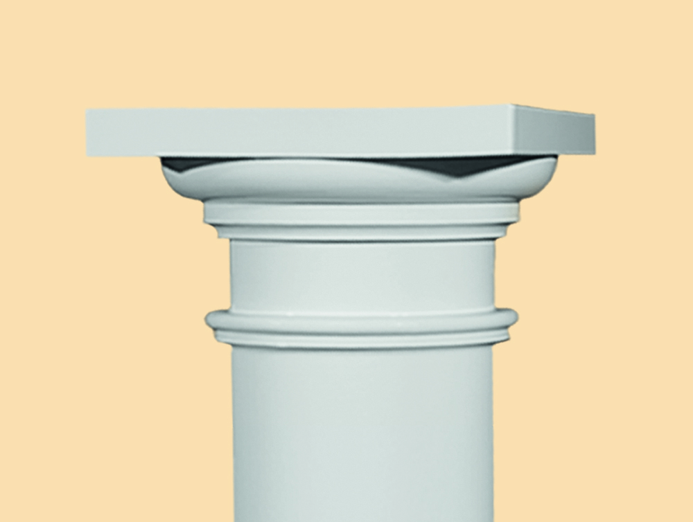 Halb-Kapitell dorisch zu Stucksäule 14 cm