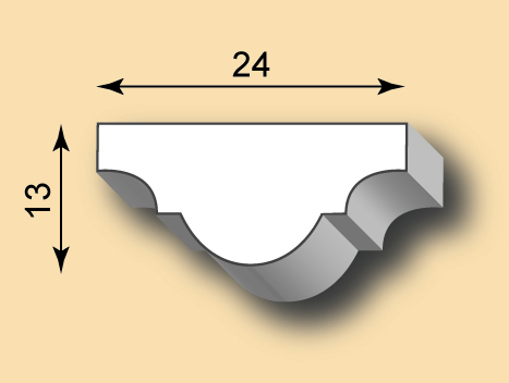 Stuckleiste / Stuckprofil SL24-01