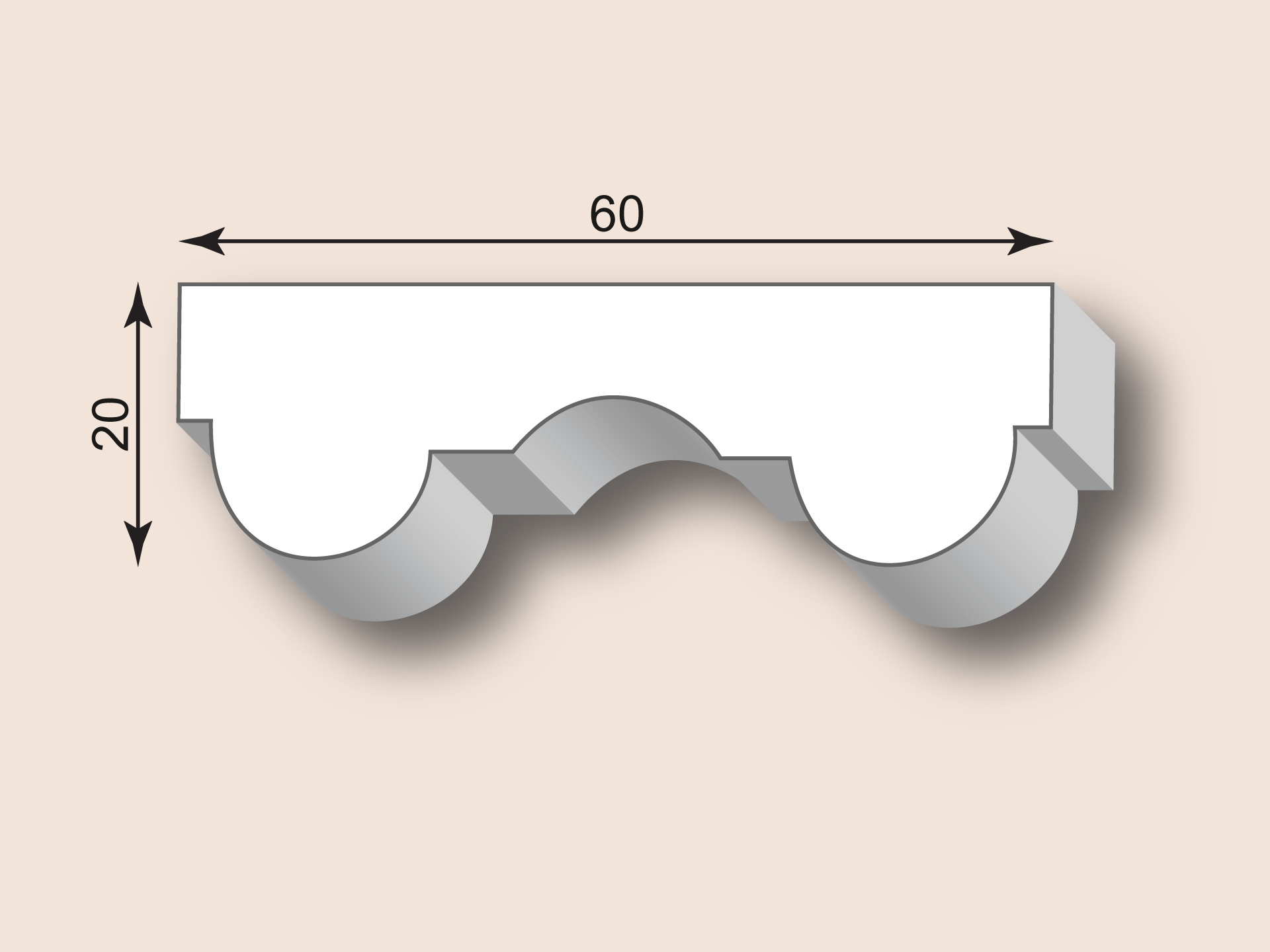 Stuckleiste SL60-08