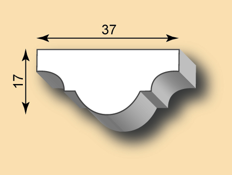 Stuckleiste / Stuckprofil SL37-05