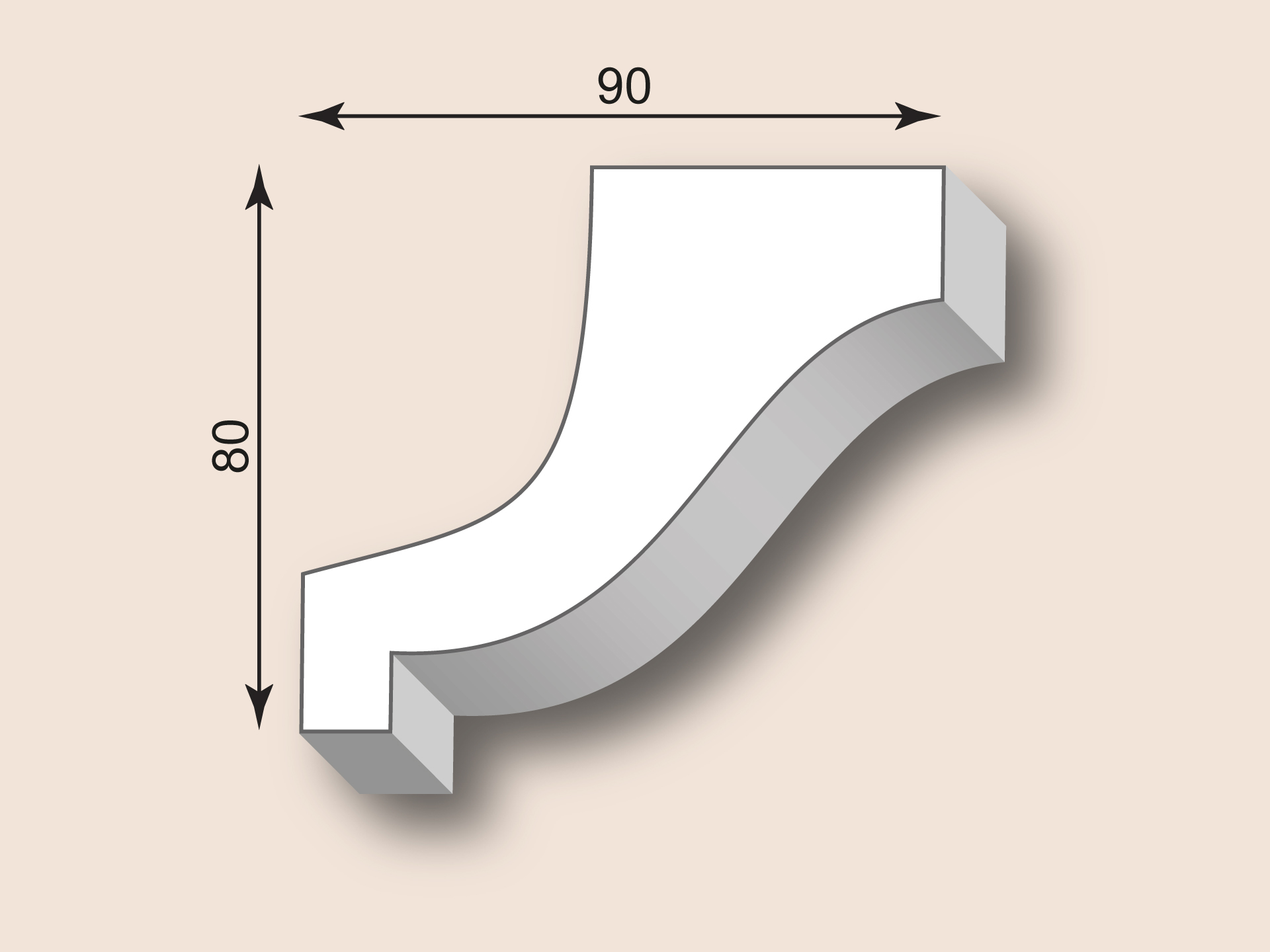 Stuckgesims SG90-08
