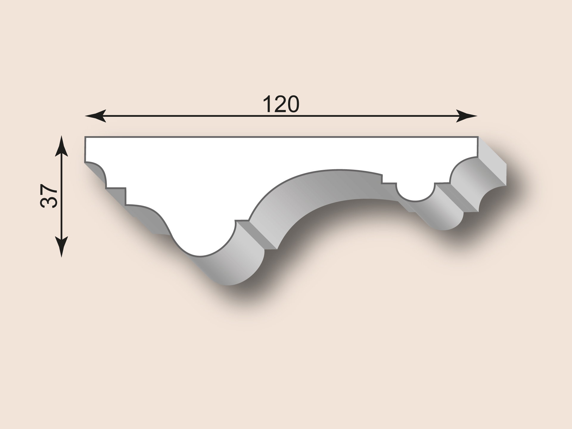 Stuckleiste SL120-01