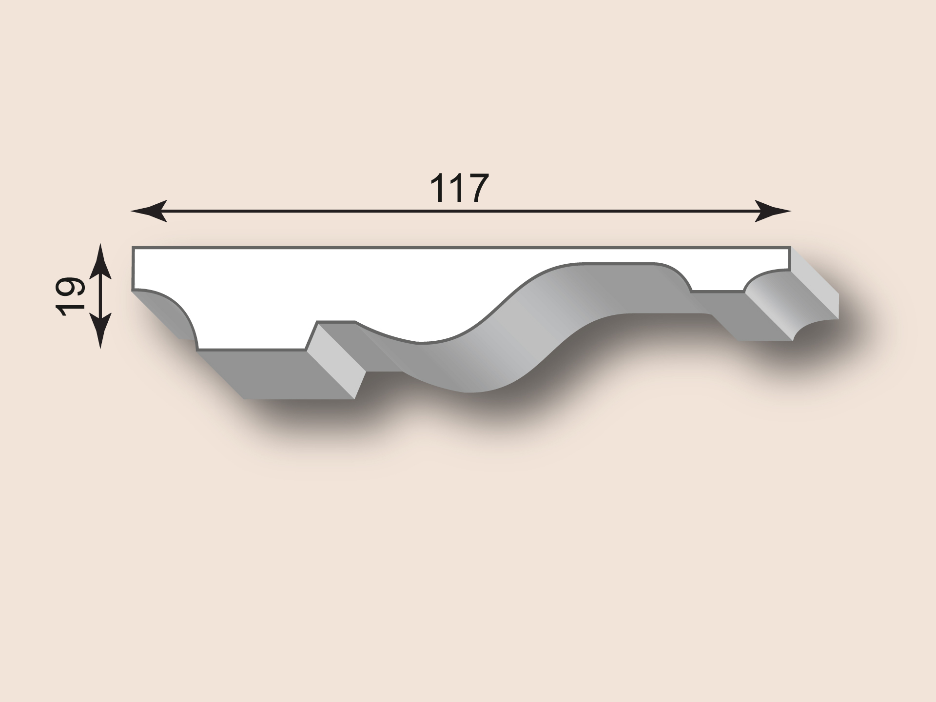 Stuckleiste SL117-01
