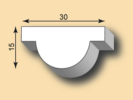 Stuckleiste / Stuckprofil SL30-11