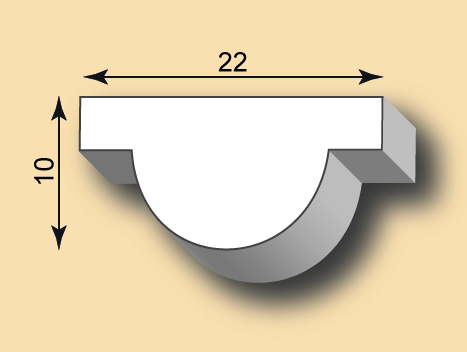 Stuckleiste / Stuckprofil SL22-02