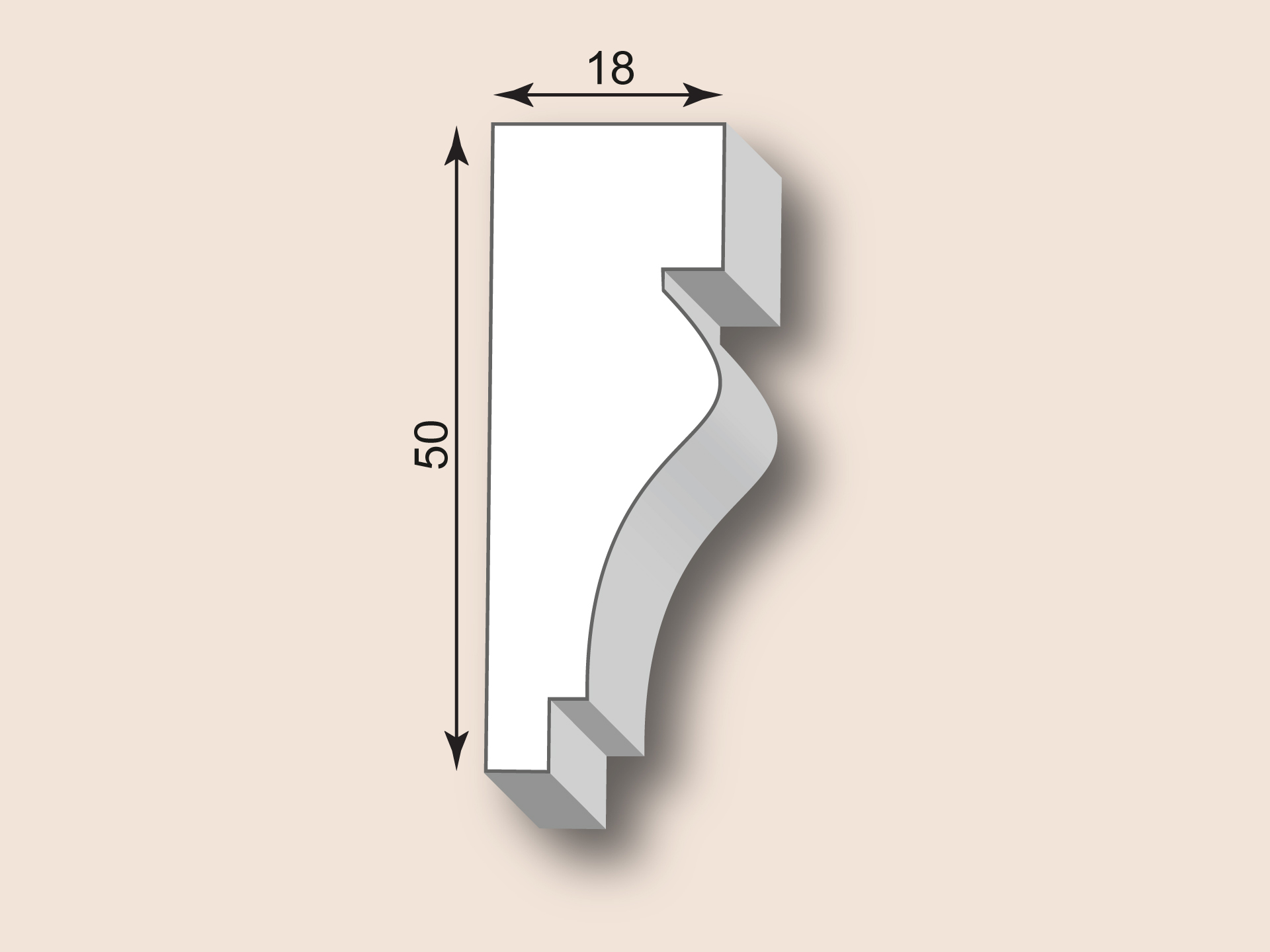 Stuckgesims SG18-01