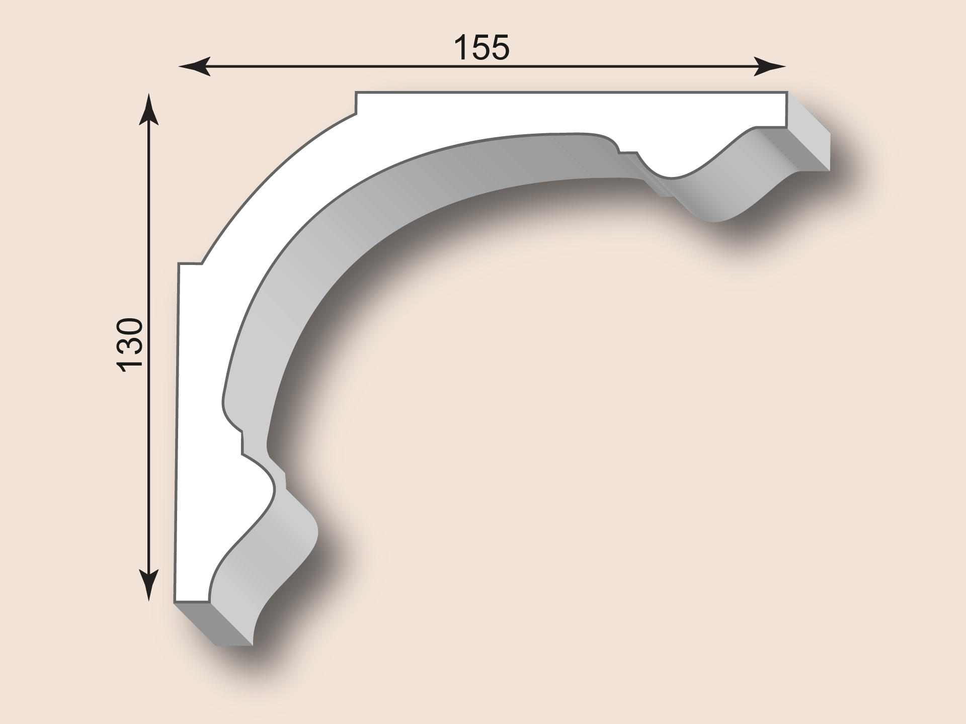 Stuckgesims SG155-03