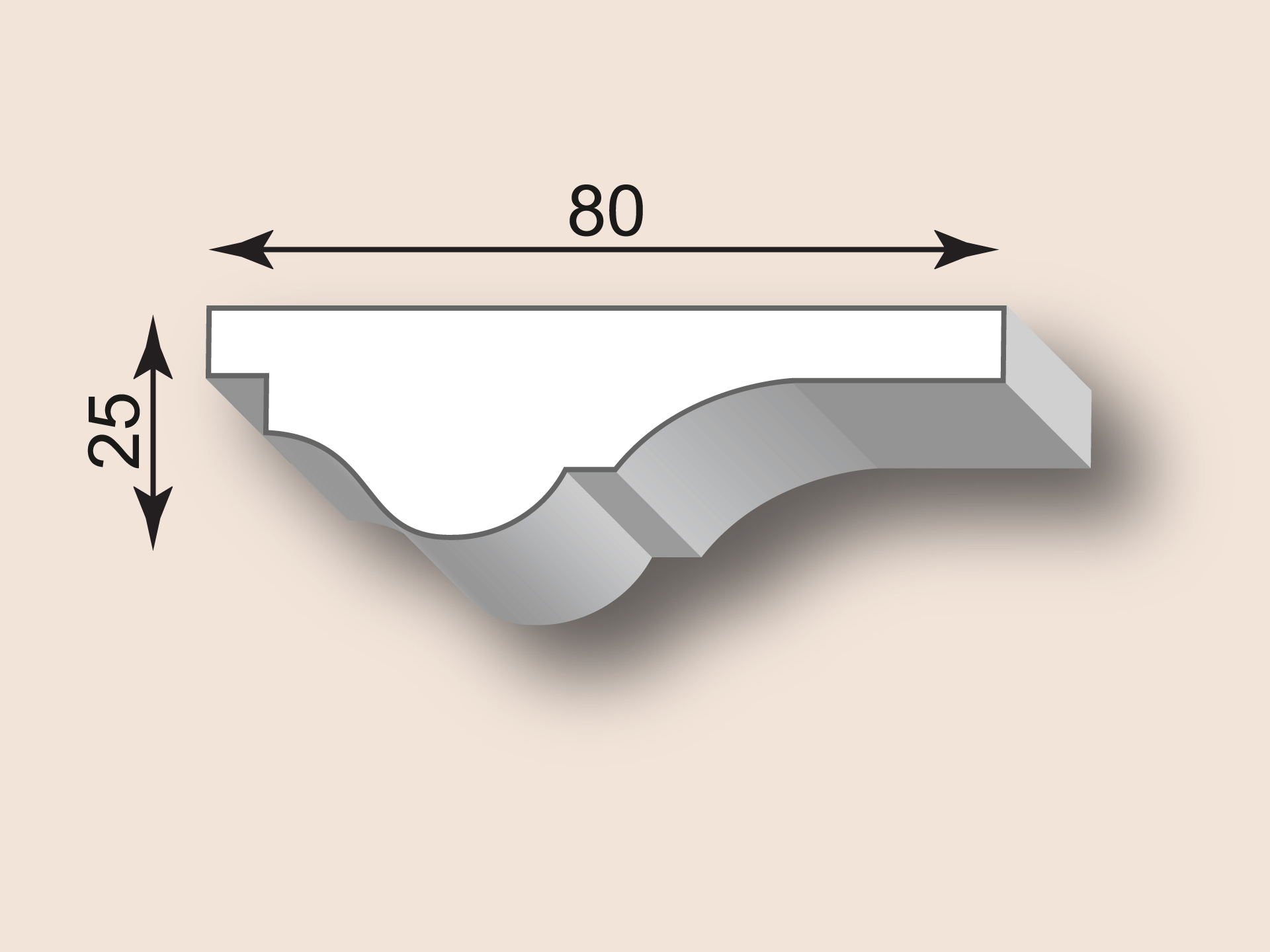 Stuckleiste SL80-11