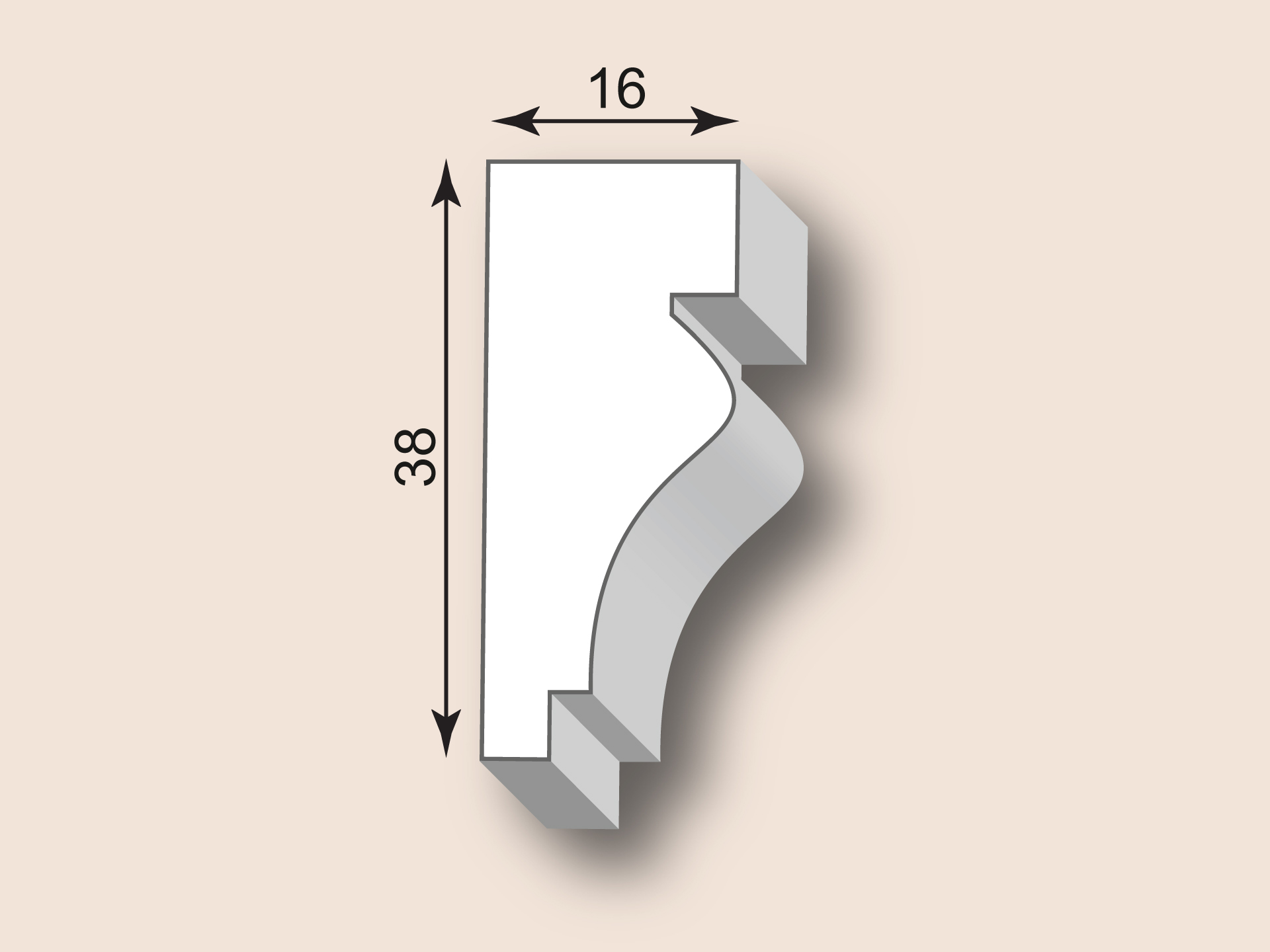Stuckgesims SG16-01