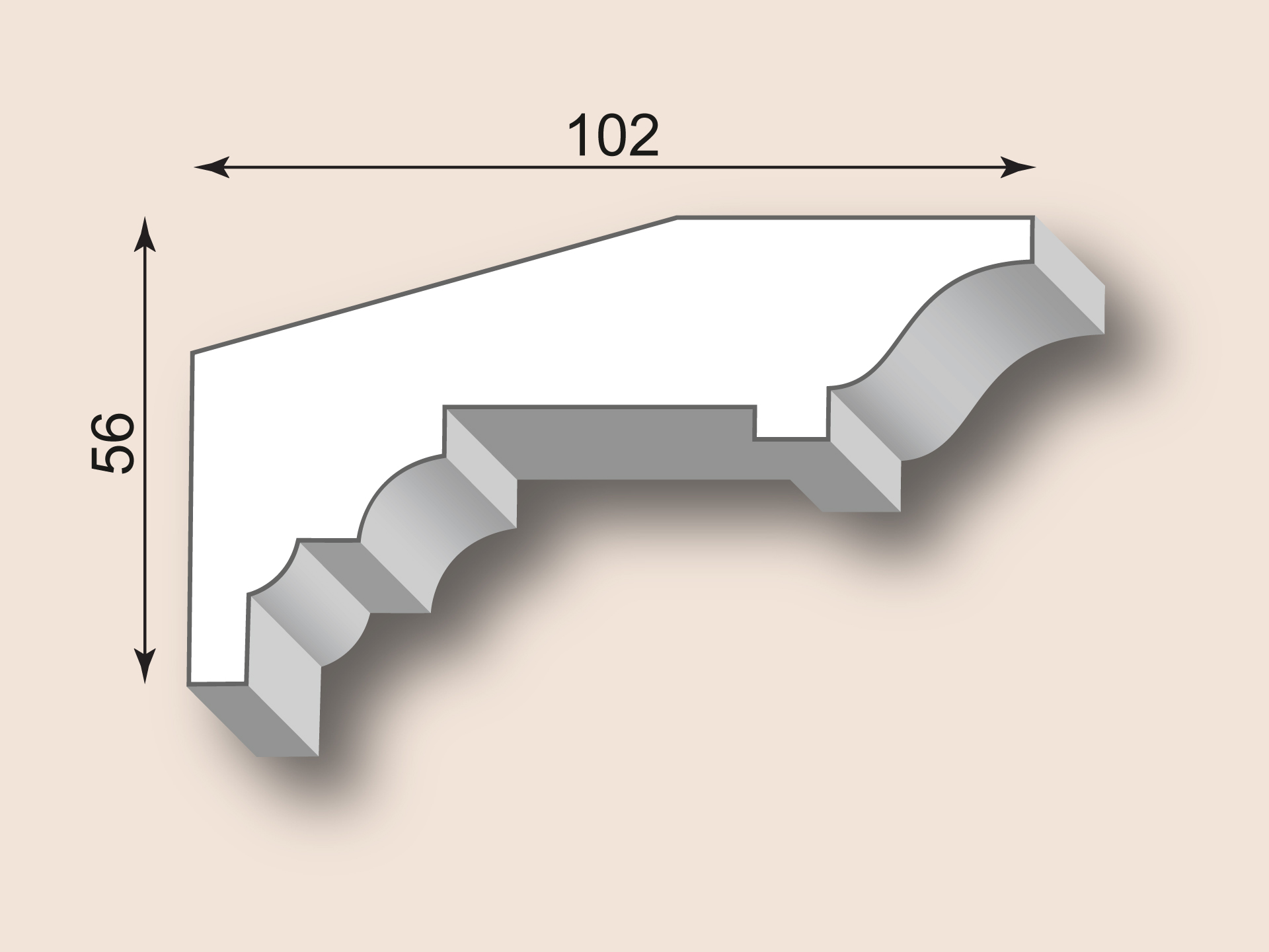 Stuckgesims SG102-01
