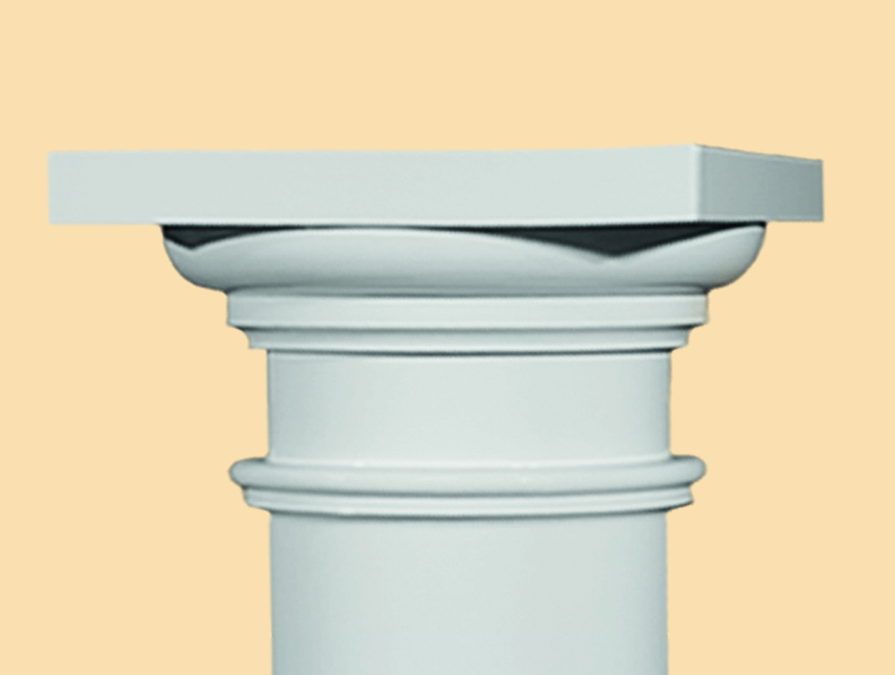 Halb-Kapitell dorisch zu Stucksäule 24 cm