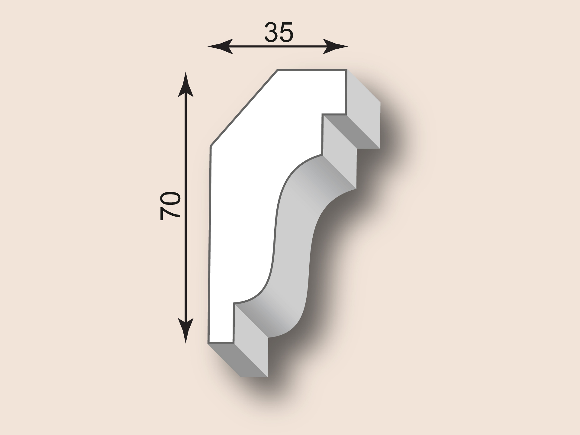 Stuckgesims SG35-03