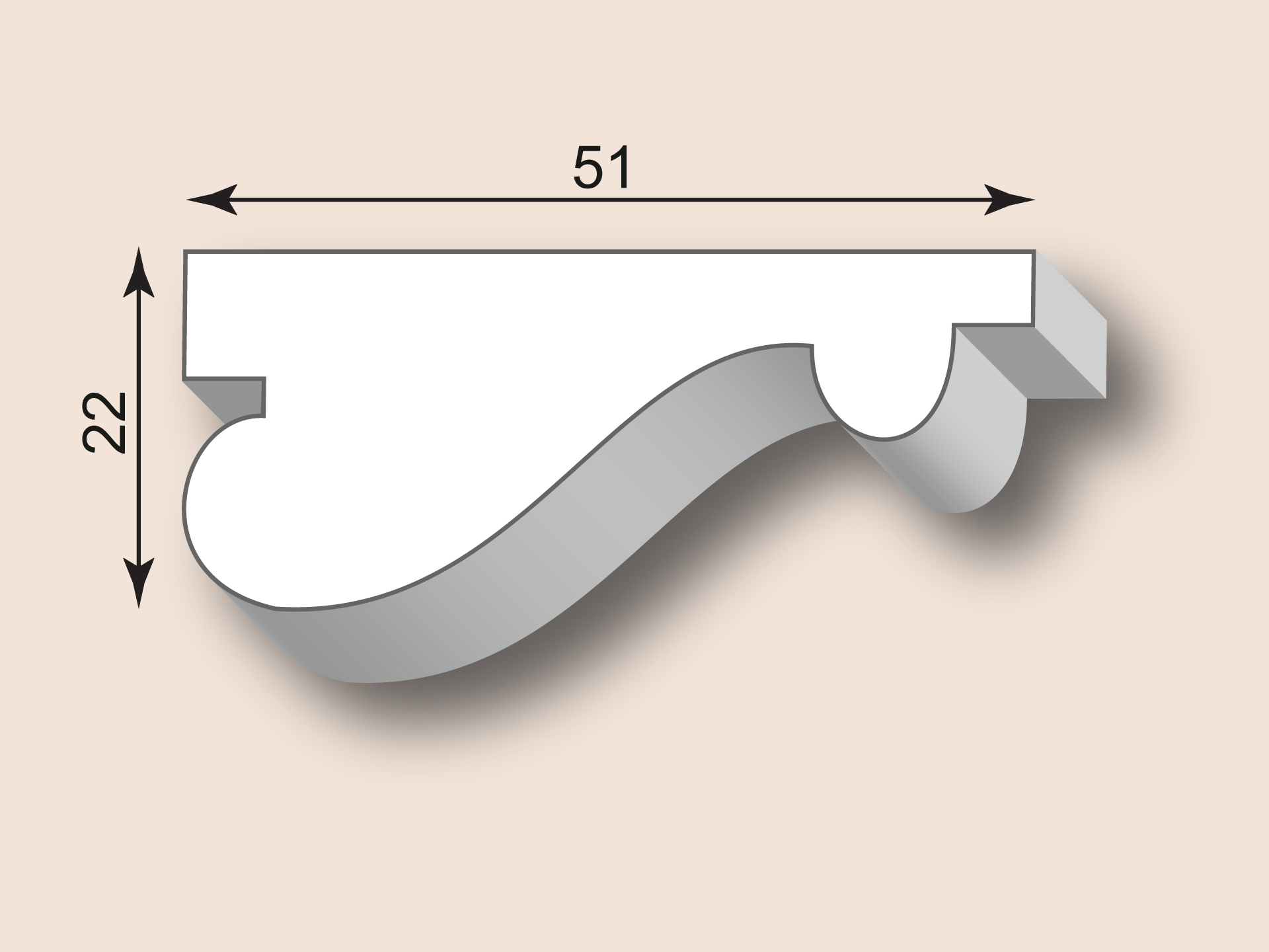 Stuckleiste SL51-01
