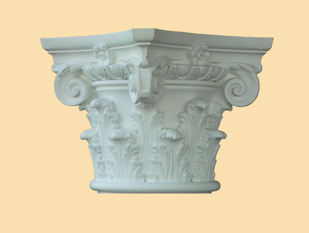 Halb-Kapitell zu Stucksäule 14 cm