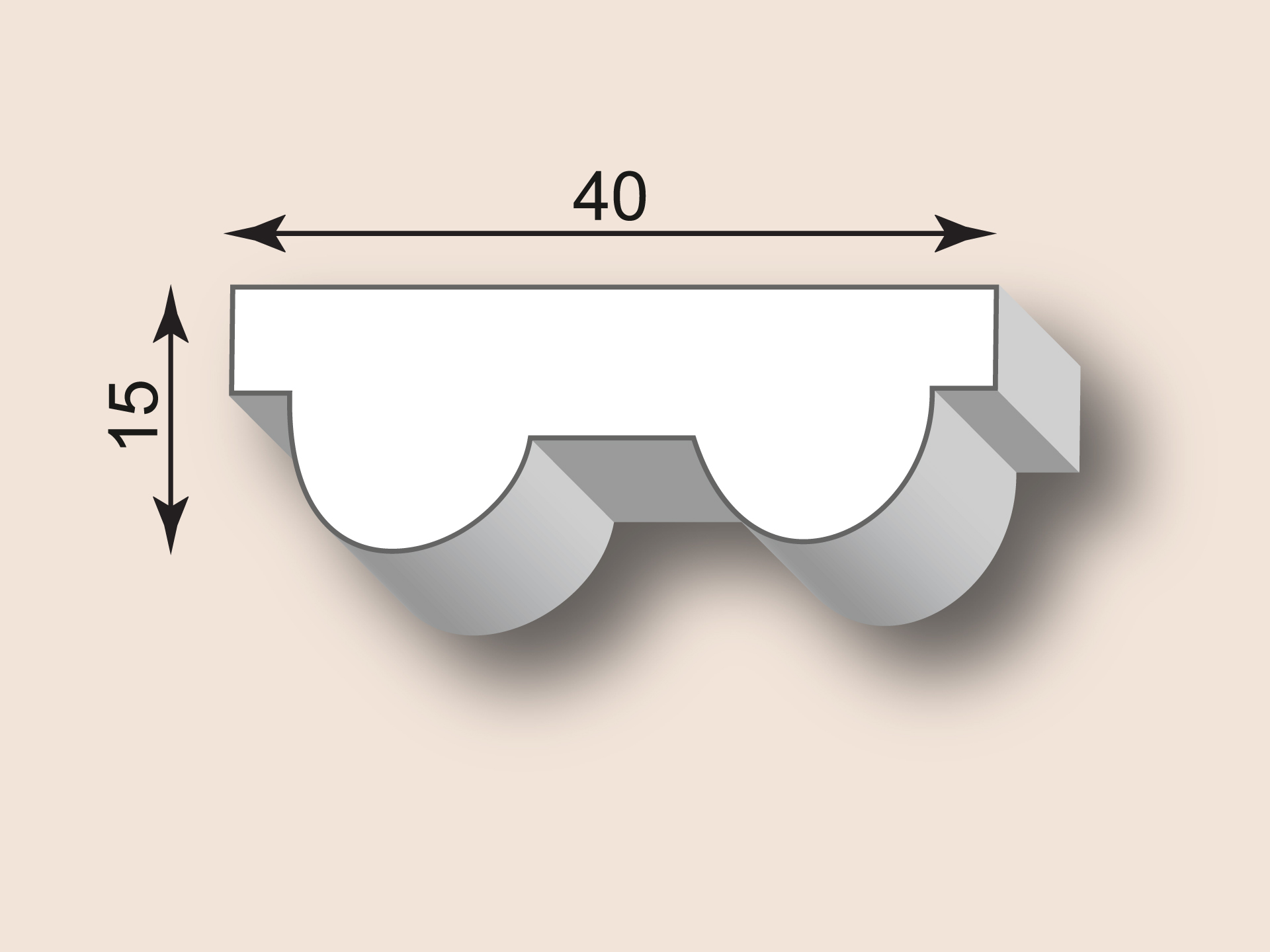 Stuckleiste SL40-15