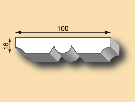 Stuckleiste / Stuckprofil SL100-02