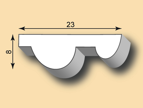Stuckleiste / Stuckprofil SL23-01