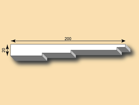 Stuckleiste / Stuckprofil SL200-01