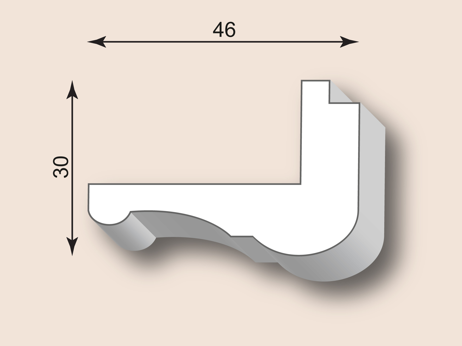 Kantenprofil KP46-02