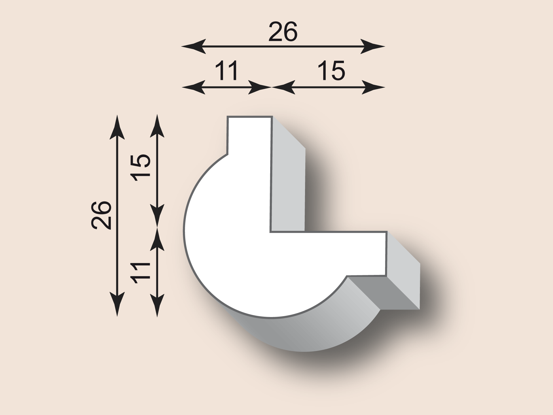 Kantenprofil KP26-01