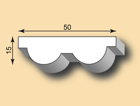 Stuckleiste / Stuckprofil SL50-10