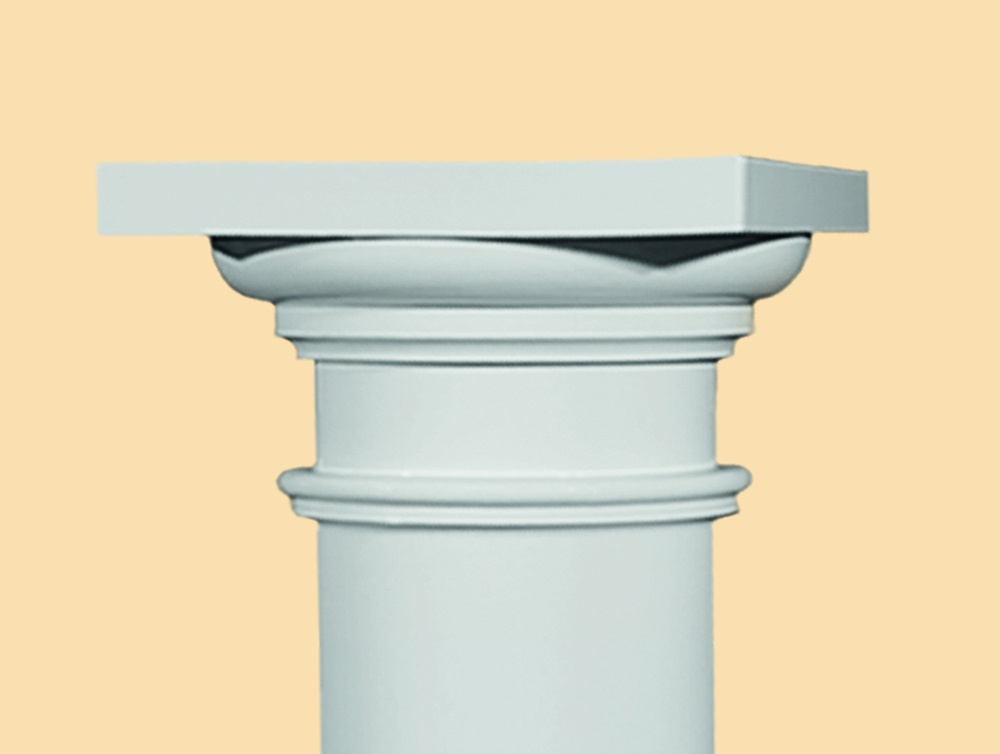 Halb-Kapitell zu Stucksäule 16 cm